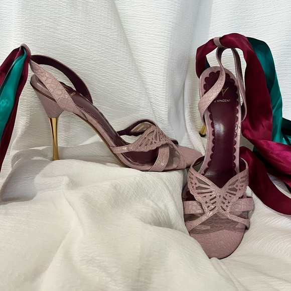 J Vincent Leather Butterfly Ribbon tie shoes - Picture 3 of 5